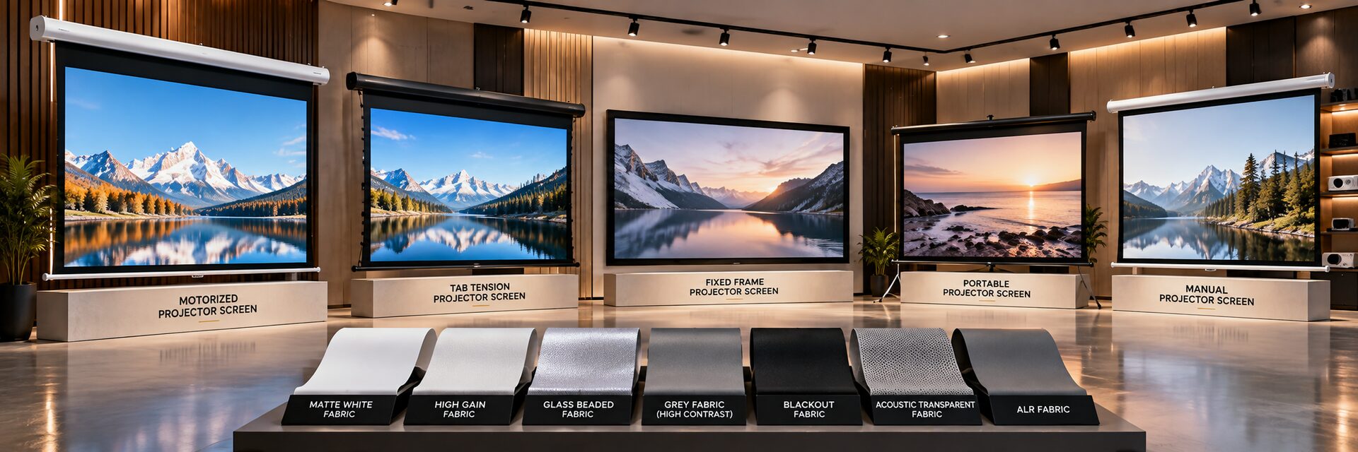 Range of SPS Acmera projection screens